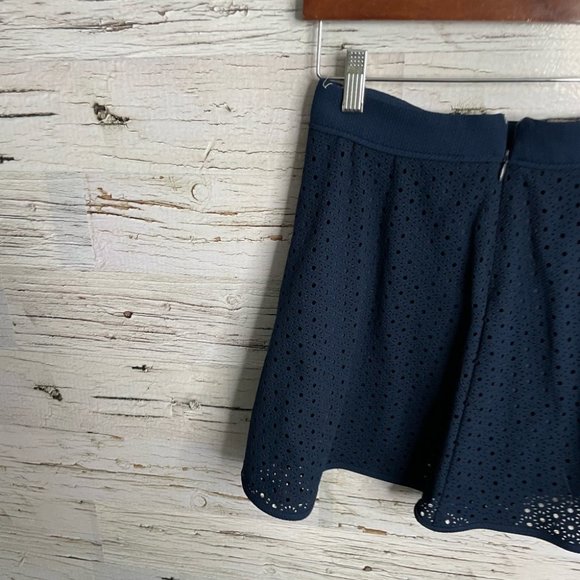 Puella blue skirt lace mini a line size 36 Anthropologie - Picture 6 of 12